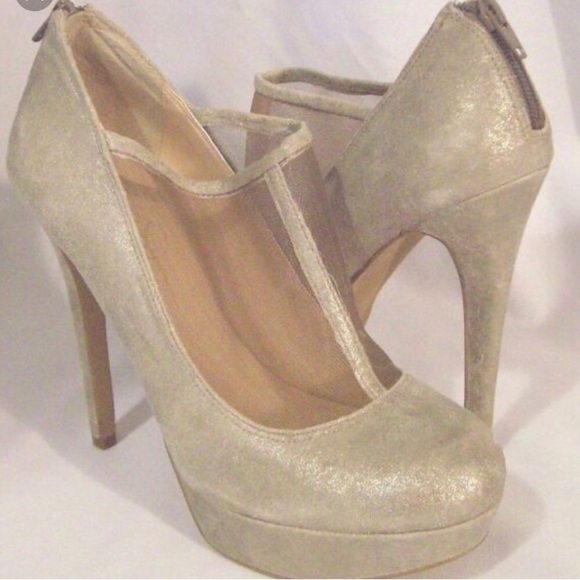 Jessica Simpson Shoes - Beige Jessica Simpson Greeta Pump Heels